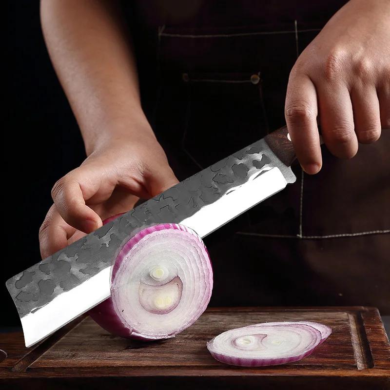Couteau lourd pour hacher les os et les légumes, couteau de boucher, couteau utilitaire pour tranche