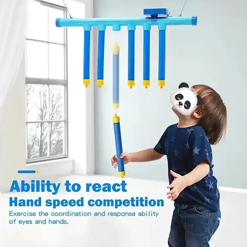 Défi chute de bâtons jeu enfants bâton attraper jouet formation capacité de réaction éducatif Parent