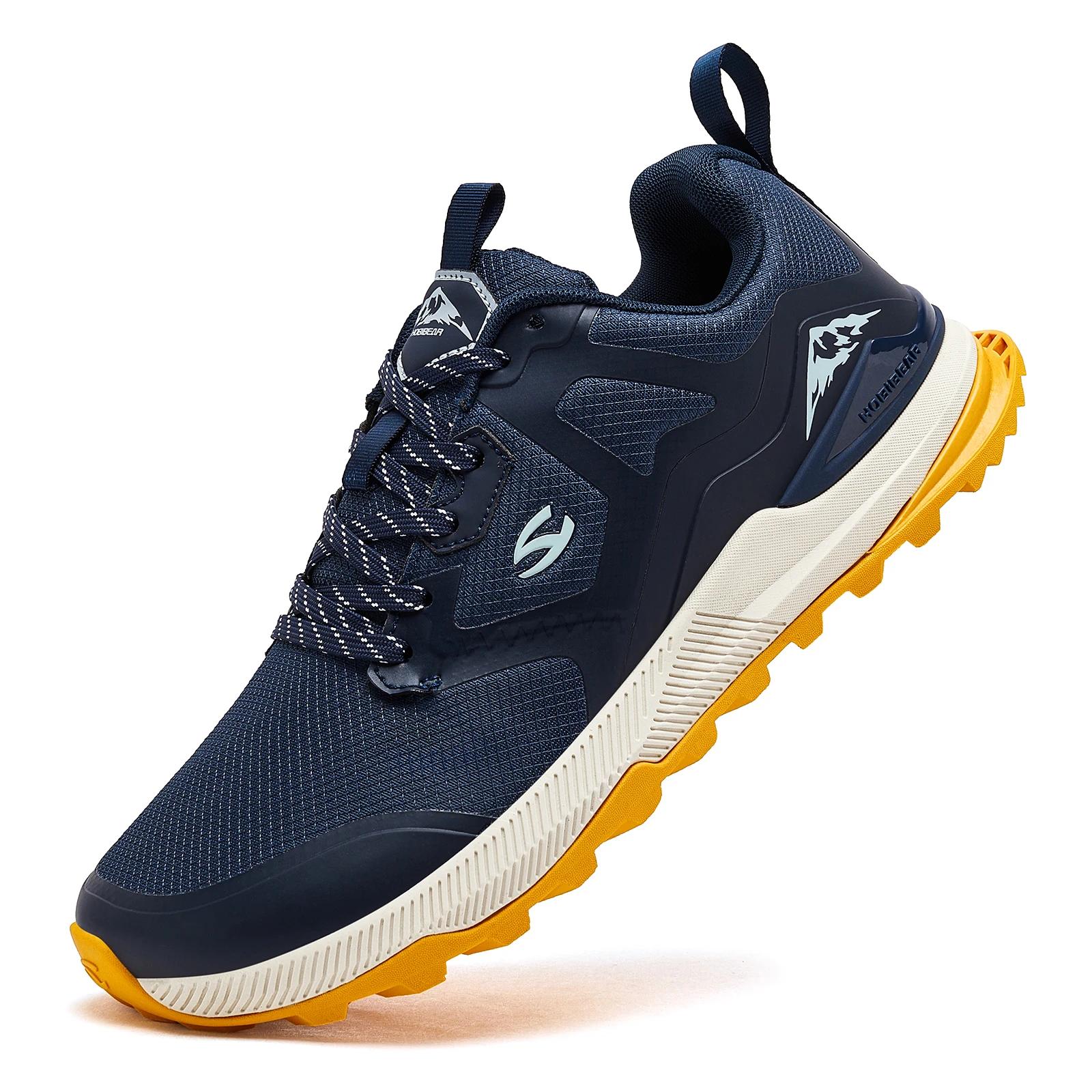 HOBIBEAR unisexe chaussures de randonnée femmes hommes Trail course en plein air baskets en cuir art