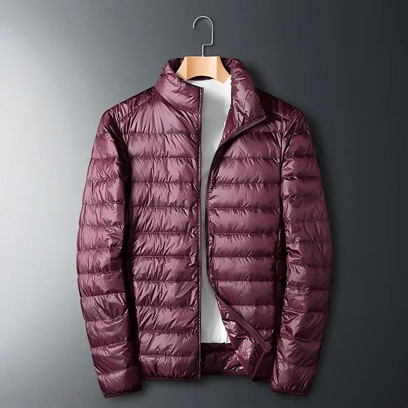 UETEEY automne hiver nouveau Ultra léger blanc canard doudoune hommes imperméable décontracté en ple