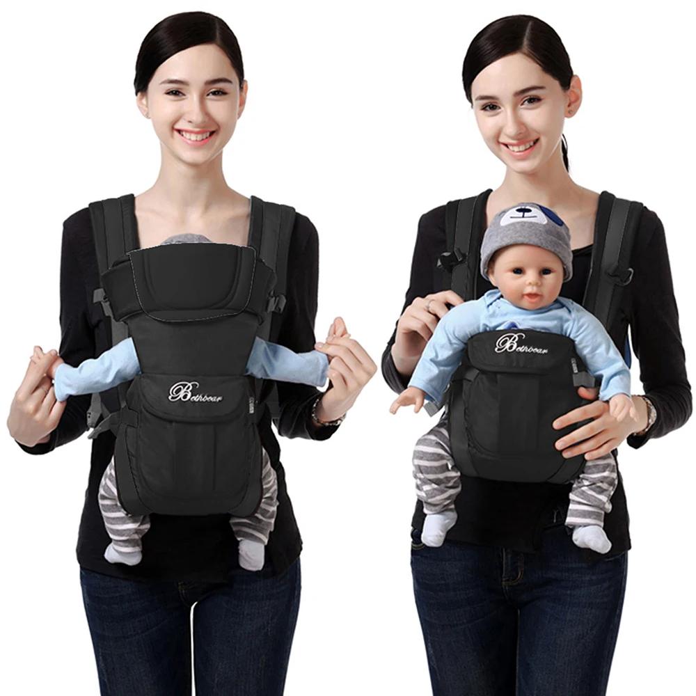 Porte-bébé, porte-sac à dos ergonomique 4 en 1, porte-bébé facilement réglable pour nouveau-né et to