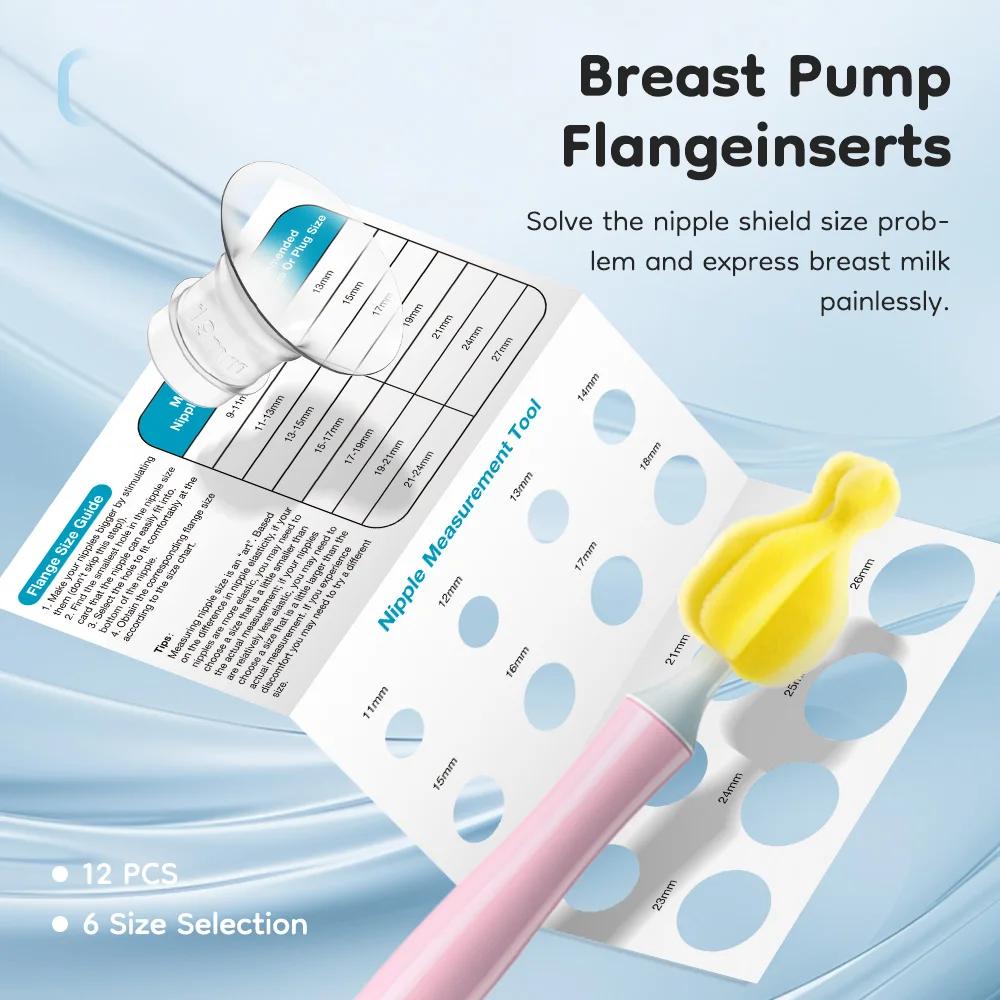 MAMIJOY – Inserts de bride en Silicone pour tire-lait, tire-lait électrique, Tunnel de mamelon, conn