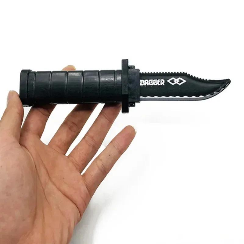 Couteau de farces rétractable-accessoire de comédie en plastique inoffensif pour adultes et enfants,