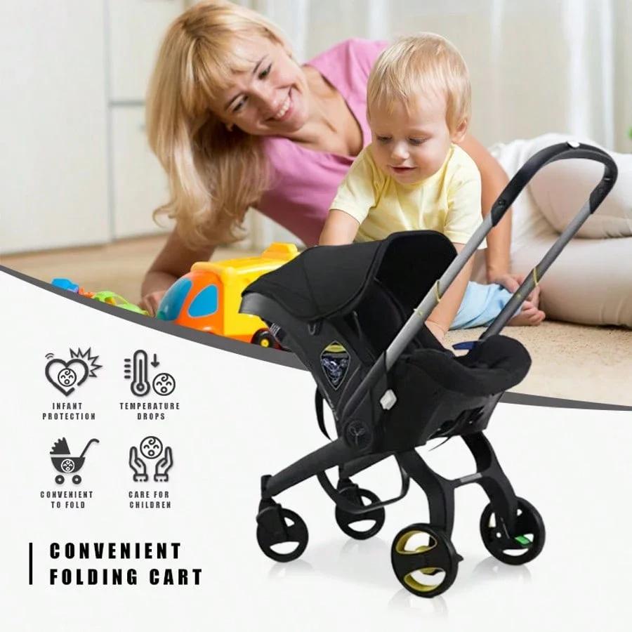 Poussette pour bébé | Chariot pliable léger bidirectionnel | Parfait pour les voyages et le shop