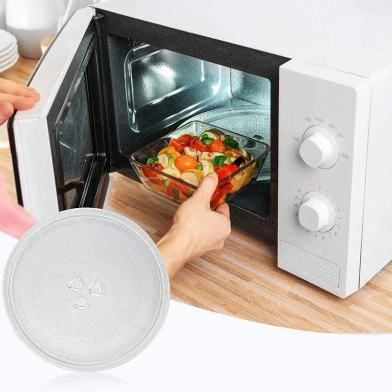 Plaque de rechange universelle pour micro-ondes, plaque de verre colorée, ronde, durable, micro-onde