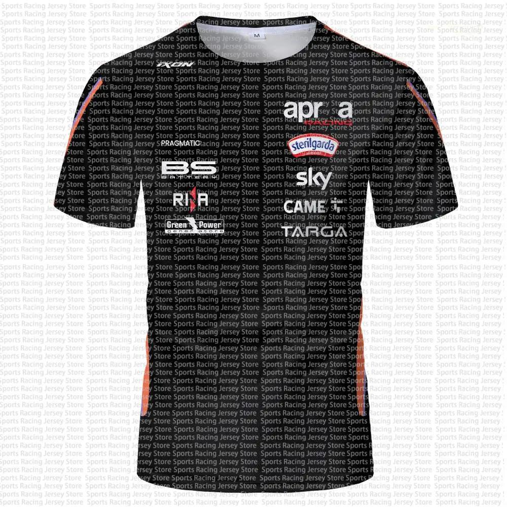 T-shirt homme noir style course imprimé 3D, manches courtes, col rond, inspiré des équipes sportives
