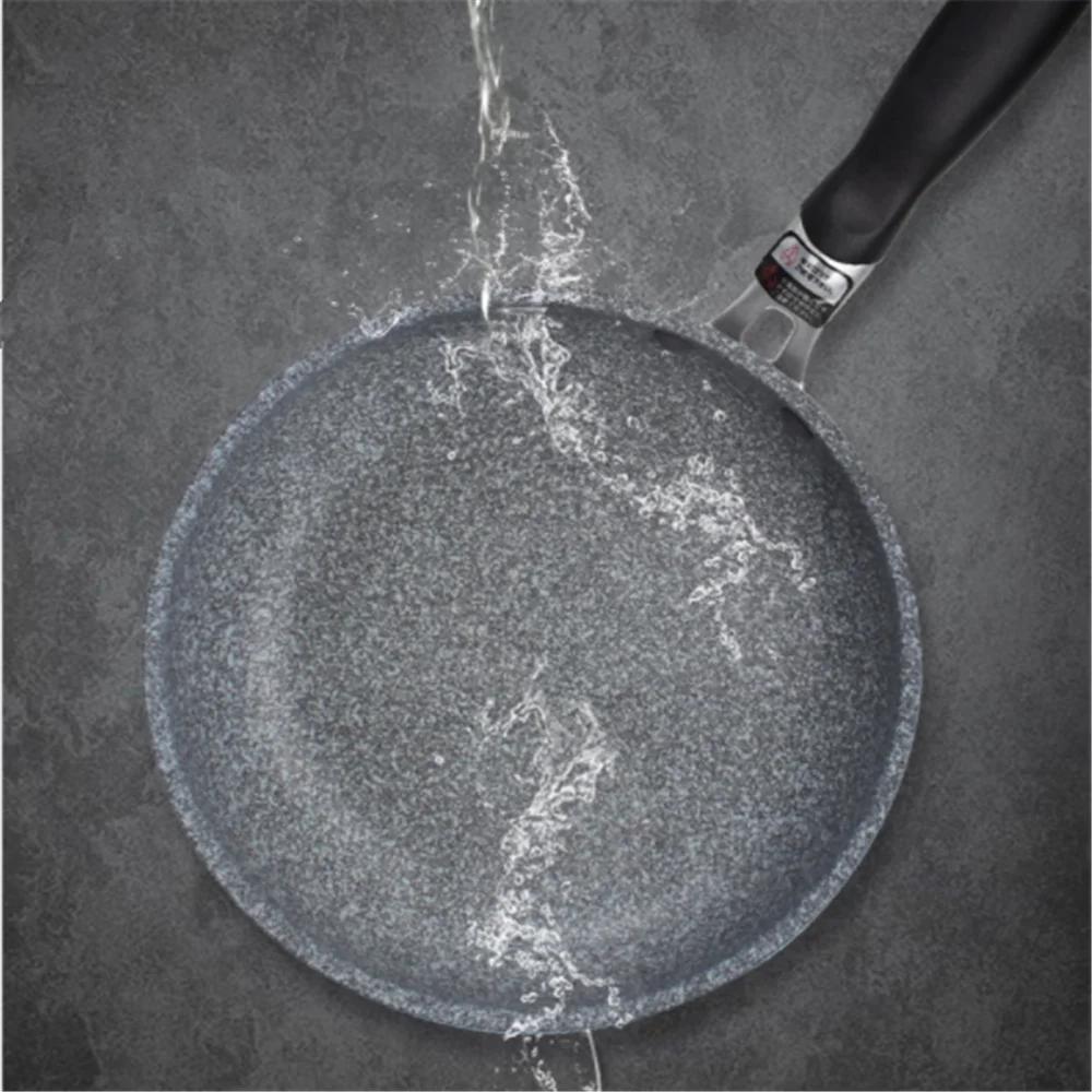 Poêle à Wok en pierre Durable, Pot en céramique antiadhésif, friteuse à Induction, cuisson de Steak,