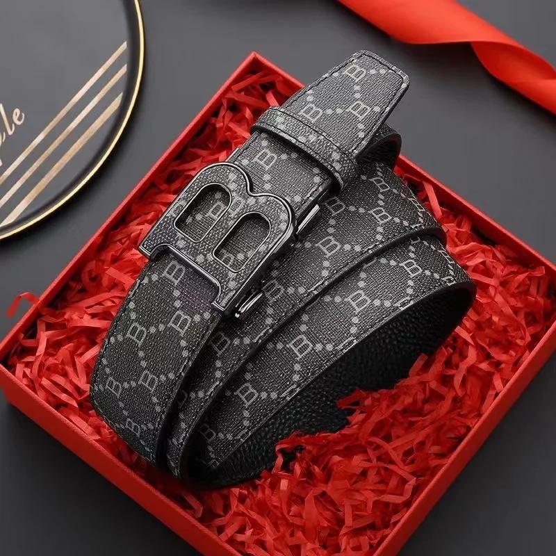 Nouvelle marque de luxe hommes ceinture mode affaires alliage aiguille boucle hommes ceinture boucle