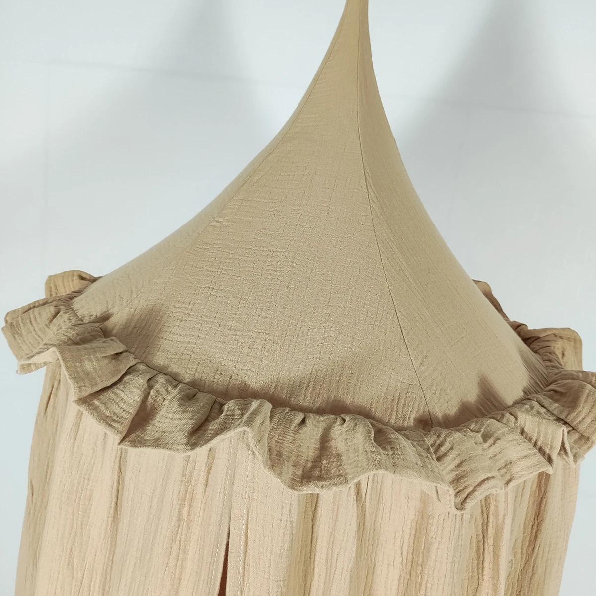 Auvent de lit suspendu en mousseline 100% coton de qualité supérieure, tente décorative, auvent de p