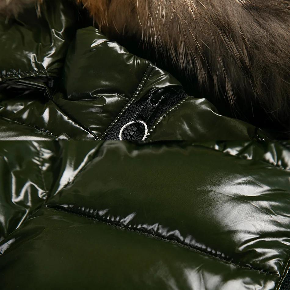 Manteau d'Hiver en Duvet de Canard Blanc pour Garçon, Veste Épaissie avec Fourrure Naturelle, Parka