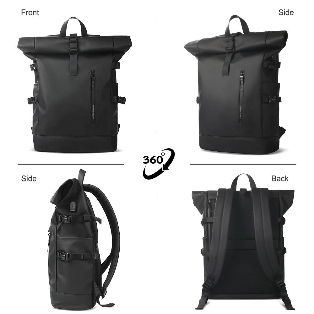 HK sac à dos de voyage extensible hommes grande capacité étanche 15.6 "sac pour ordinateur portable