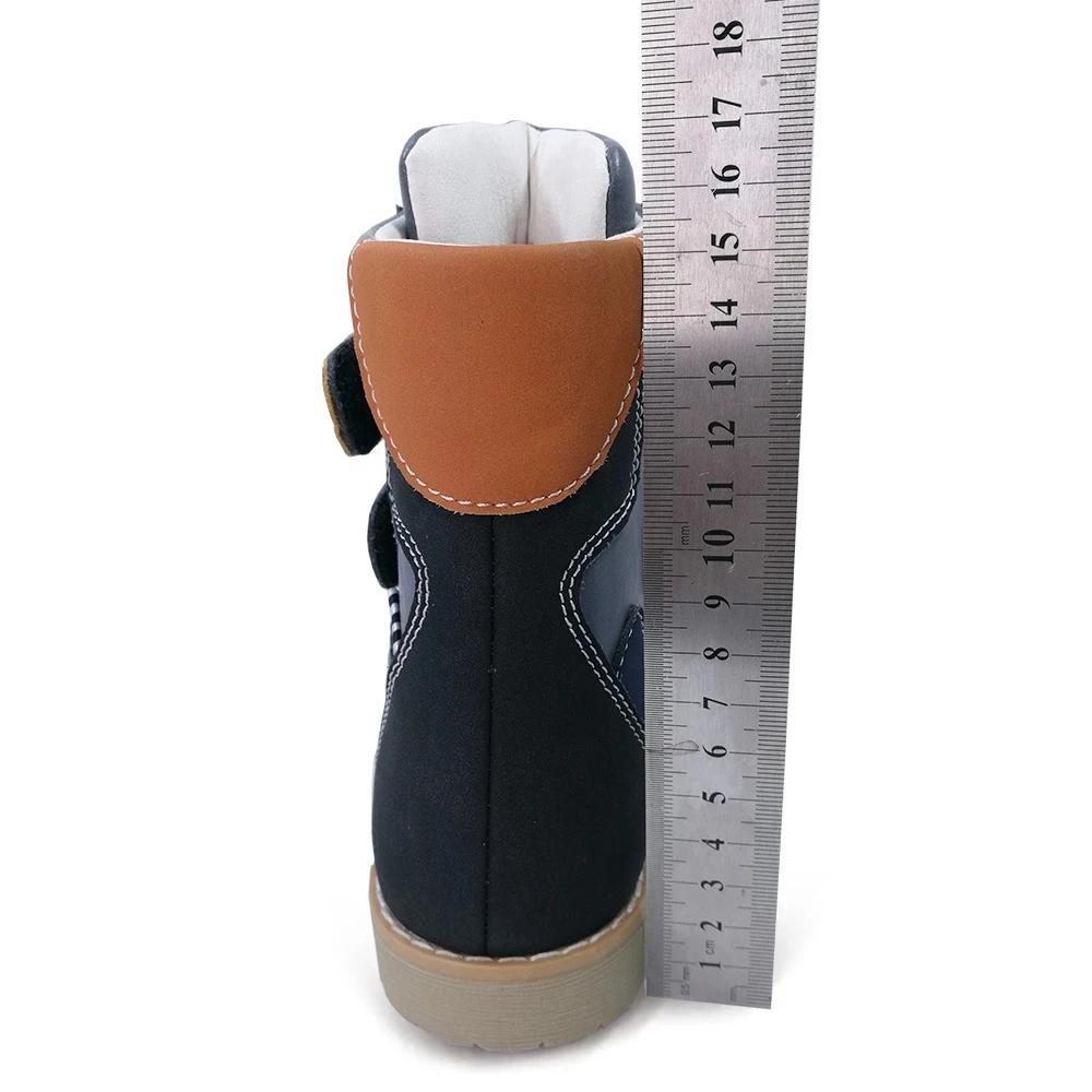 Chaussures orthopédiques 4 roues motrices en cuir de vache pour garçons, bottes décontractées pour e