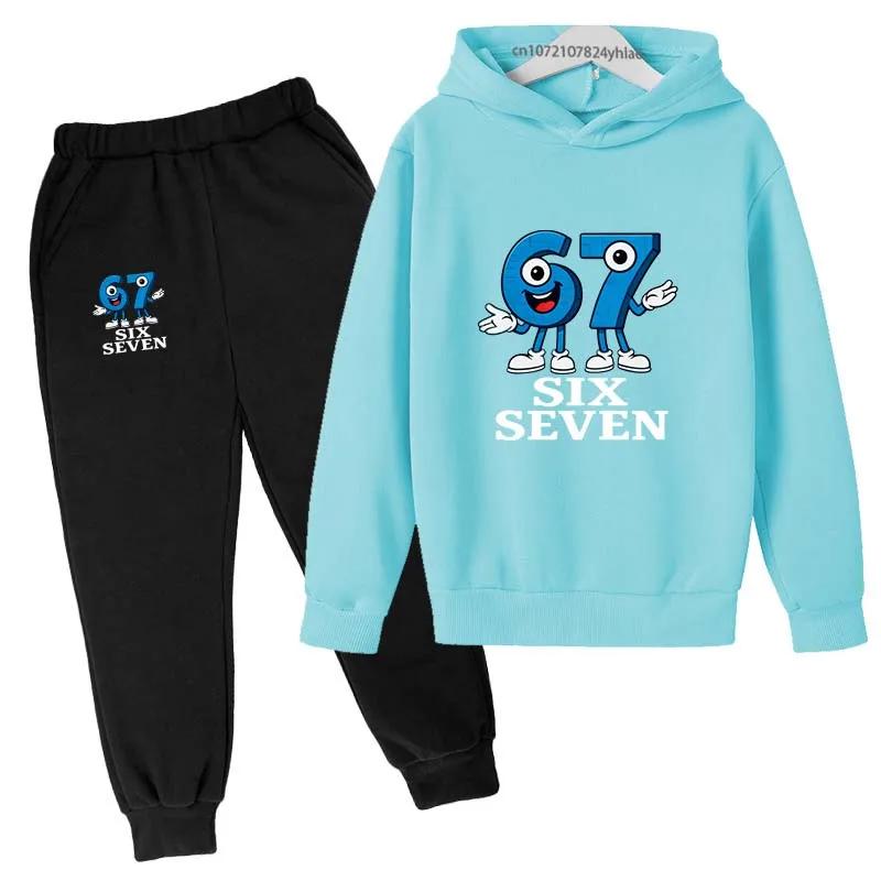 Ensemble survêtement enfants 2 pièces chiffres Six Sept - Sweat capuche pantalon garçons filles