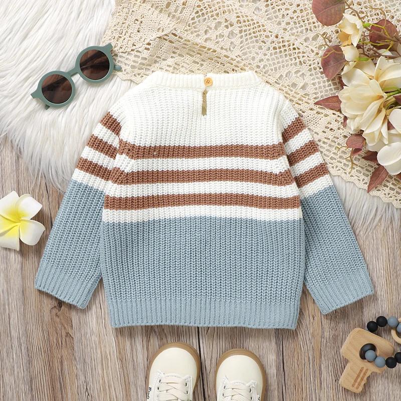 Bébé filles chandails tricotés automne décontracté col rond à manches longues nouveau-né infantile g