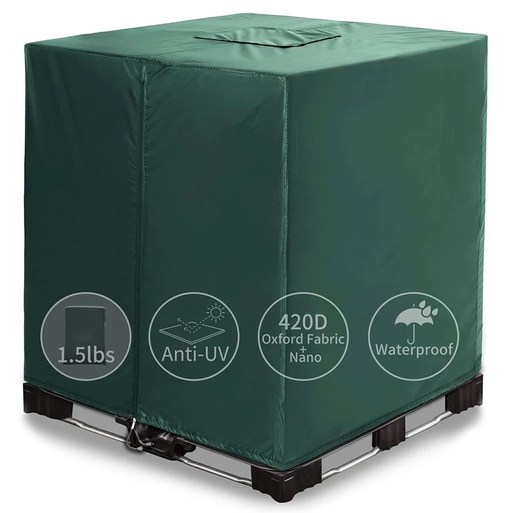 Juste fourre-tout IBC avec fermeture éclair de 330 gallons, 210D et 420D, matériau de protection sol