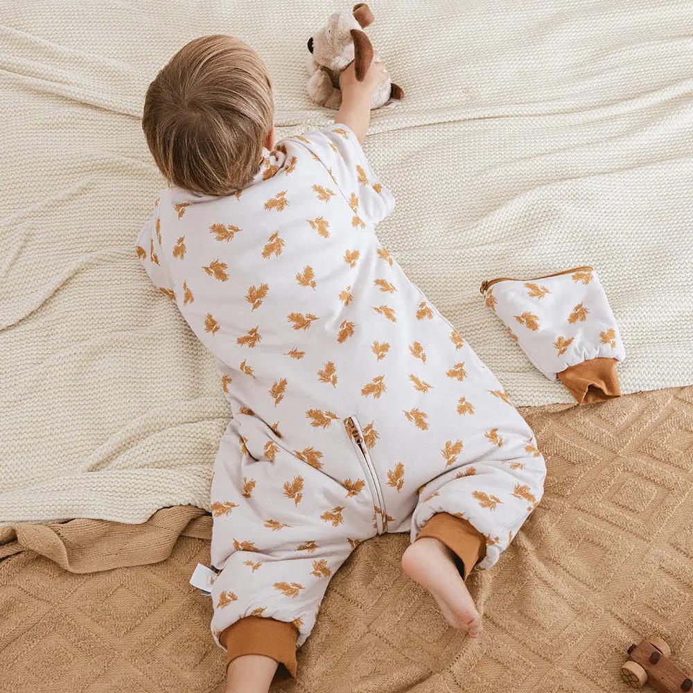 Vêtements de Nuit d'Hiver pour Enfant de 1 à 4 Ans, Manches Parfaites, Fermeture Éclair à 3 Voies, P