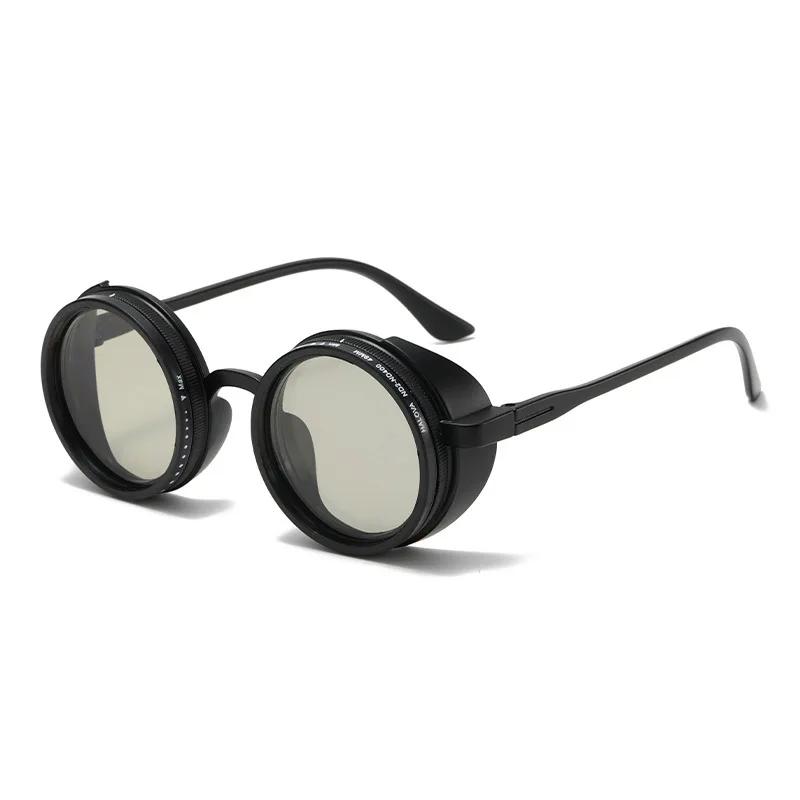 SEAMERGO rétro petit cadre rond ND9 lunettes de soleil polarisées à intensité variable à la mode lun