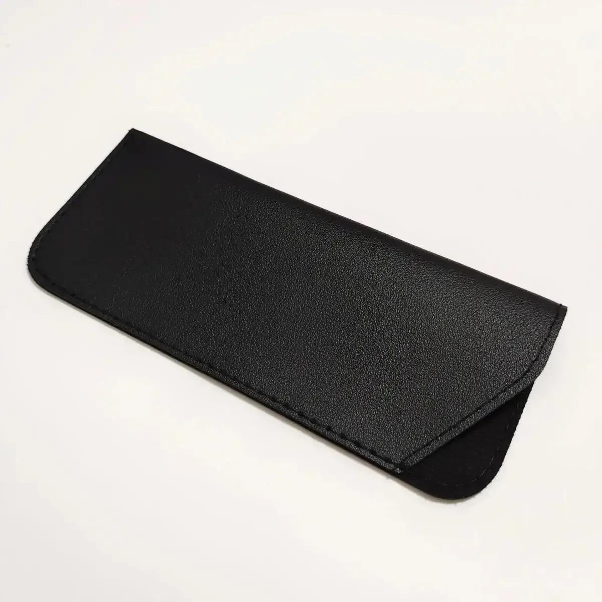 1pc Étui à lunettes souple en cuir PU tendance, étui à lunettes de lecture, housse de protection por