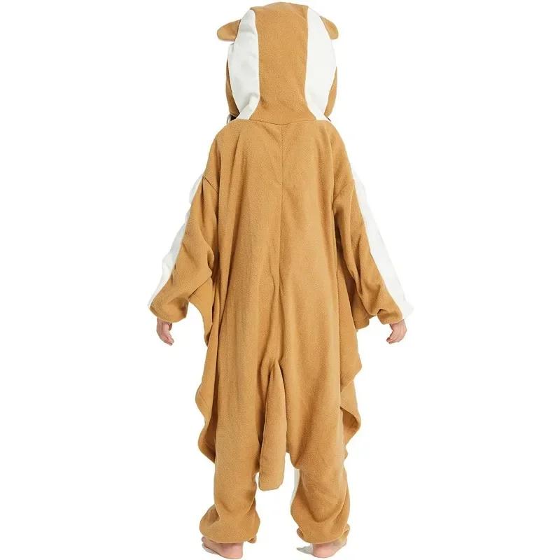 Enfants drôle dessin animé Cosplay Onesie bébé Animal Halloween Pyjamas garçons filles mignon écureu