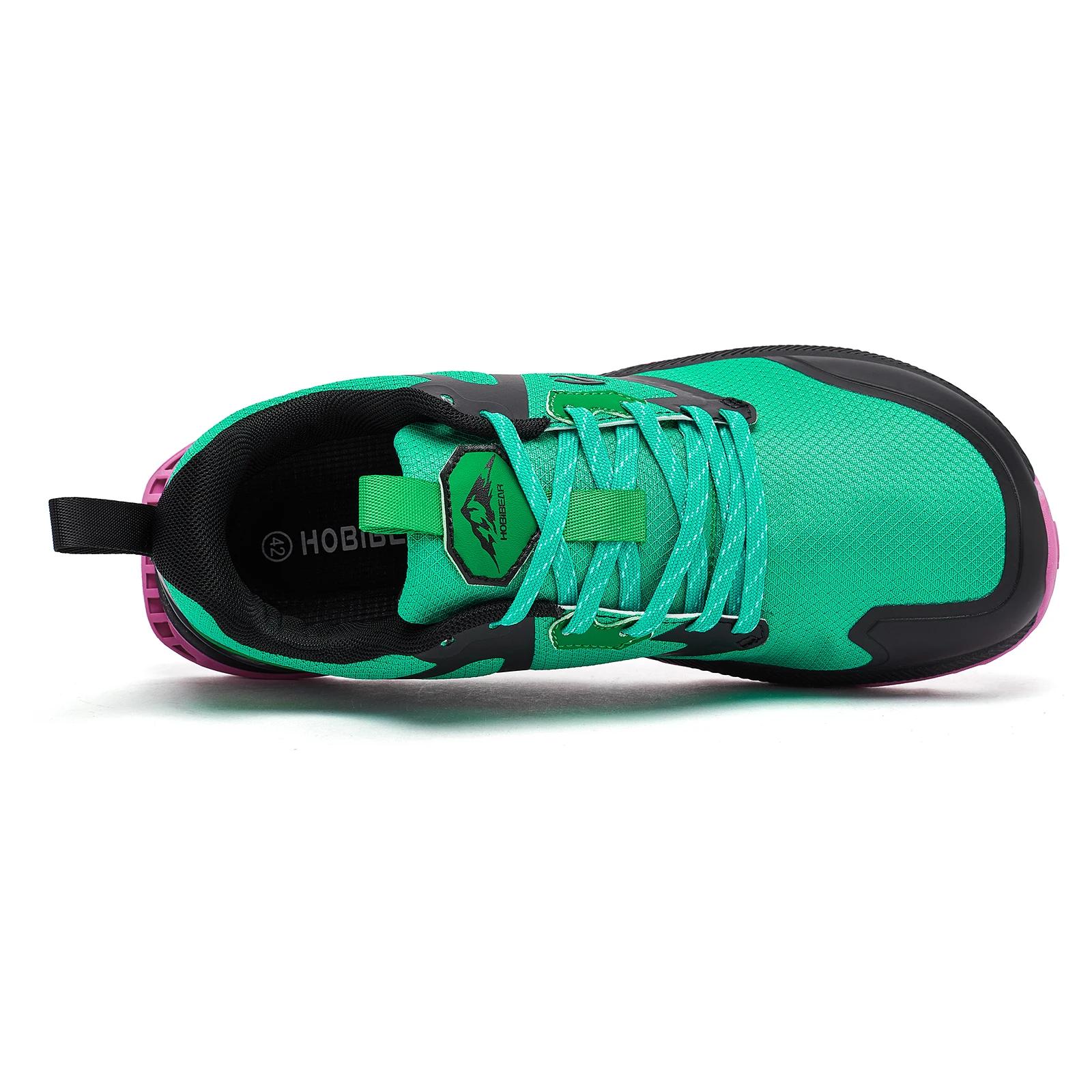 HOBIBEAR unisexe chaussures de randonnée femmes hommes Trail course en plein air baskets en cuir art