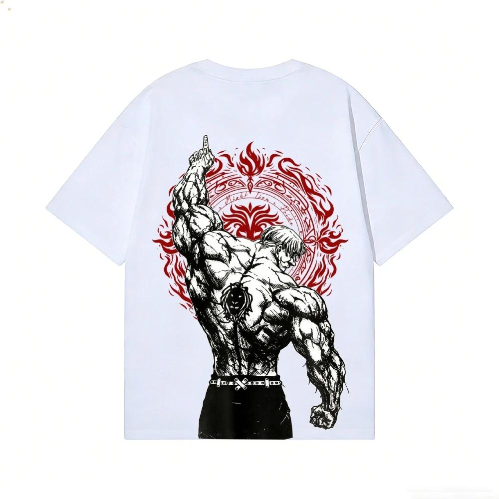 T-shirt Anime Lion's Sin of Pride Escanor – Vêtements Streetwear Homme et Femme de Haute Qualité – N