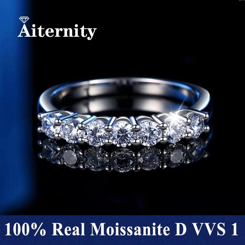 Stylo Polaroid en argent regardé 100% avec diamant Pass pour femme, bague Moissanite, bague de maria