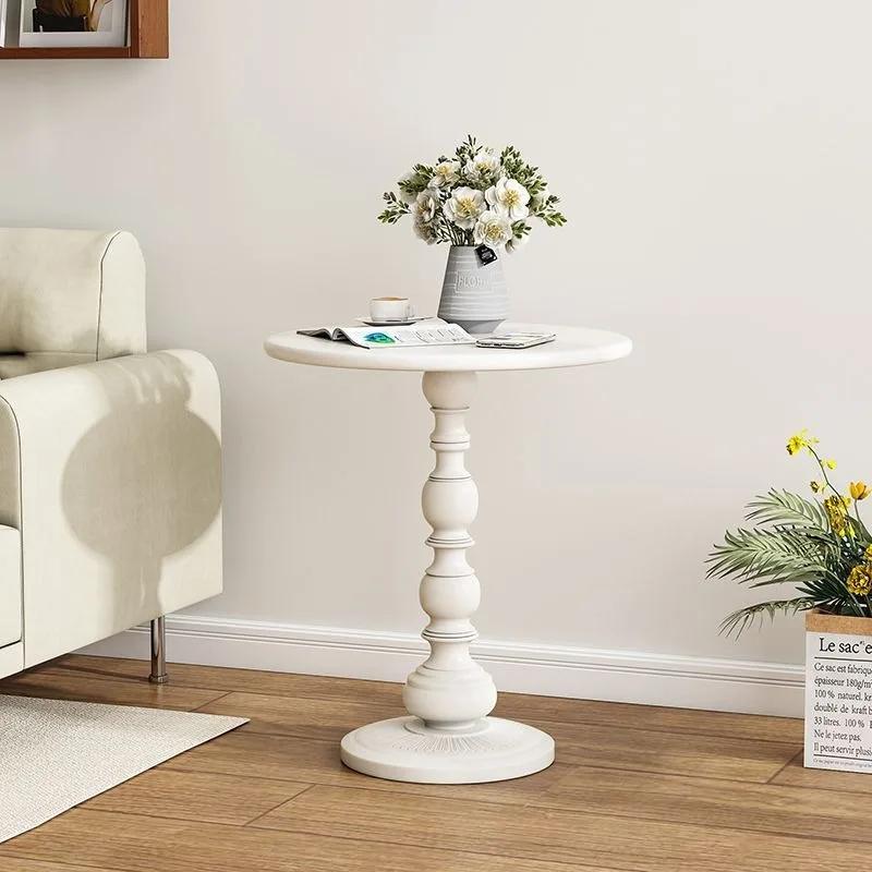 Table d'appoint vintage en fer forgé de style nordique, table basse rétro chic pour salon, canapé, c