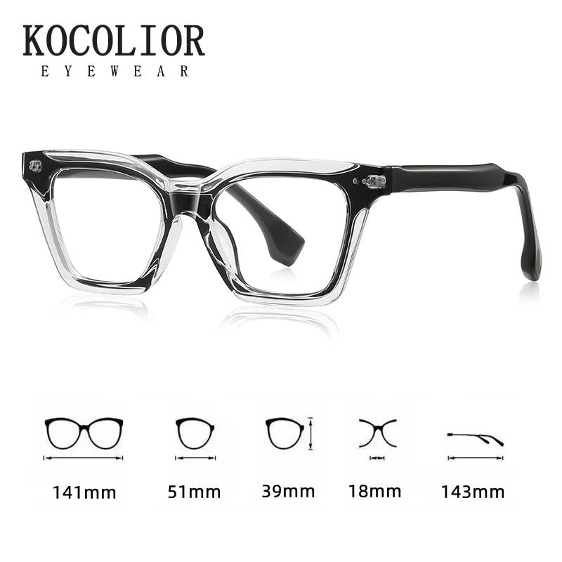 Lunettes rétro à rivets en Fiber d'acétate pour femmes, monture carrée, Prescription optique, photoc