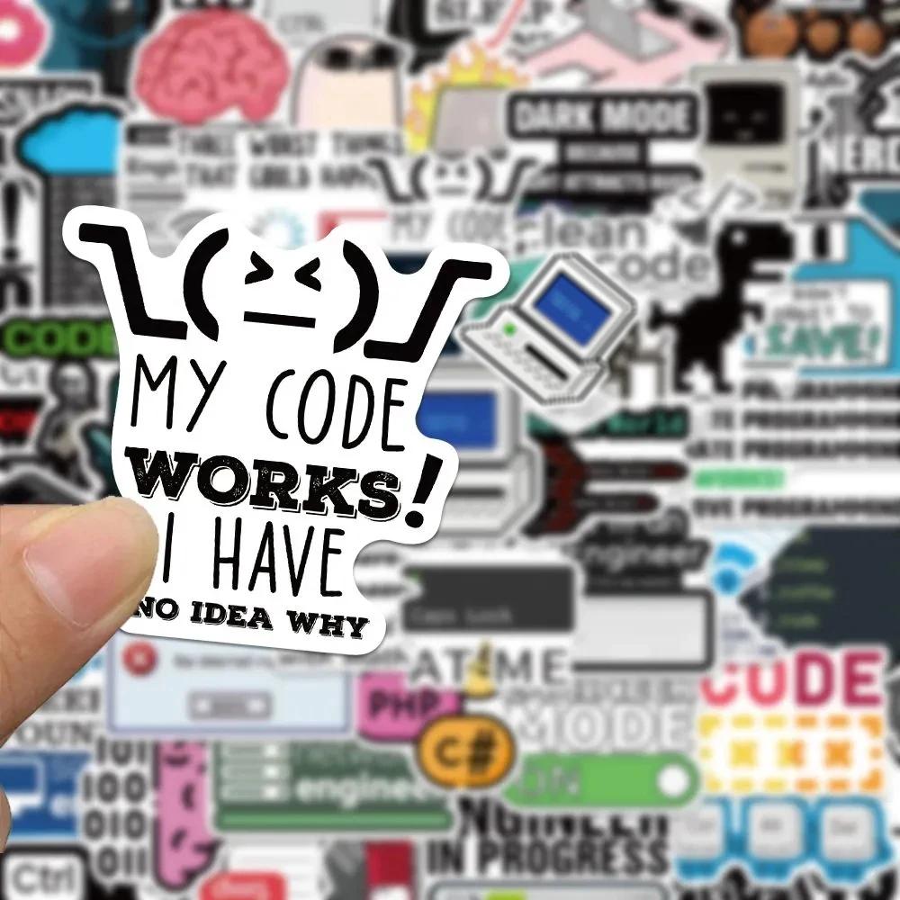 10/30/50pcs Autocollants de programmation drôles Java Cloud Language Internet Stickers DIY Skateboar