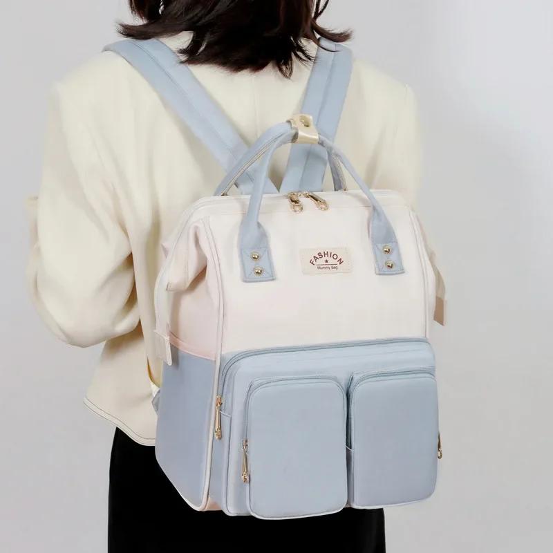 Sac à dos maman grande capacité étanche : sac multifonction sorties mère bébé pratique