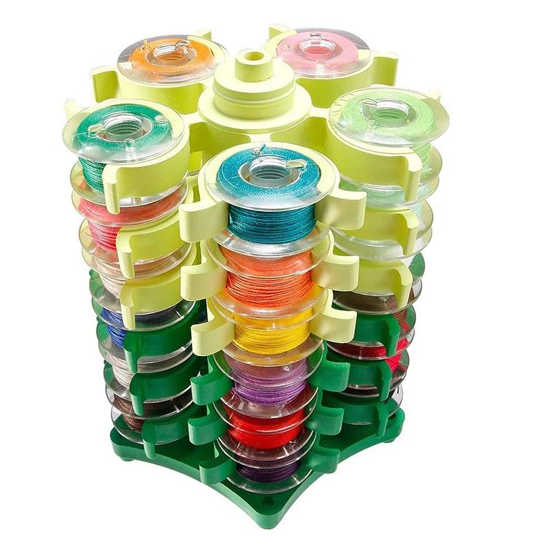Support de Clip de rangement, tour de bobines de couture pour bobine de 30 fils, support en plastiqu