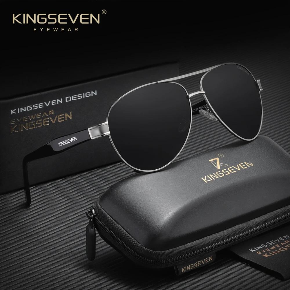KINGSEVEN rétro mâle lunettes de soleil hommes Piltot lunettes de protection en plein air conduite c