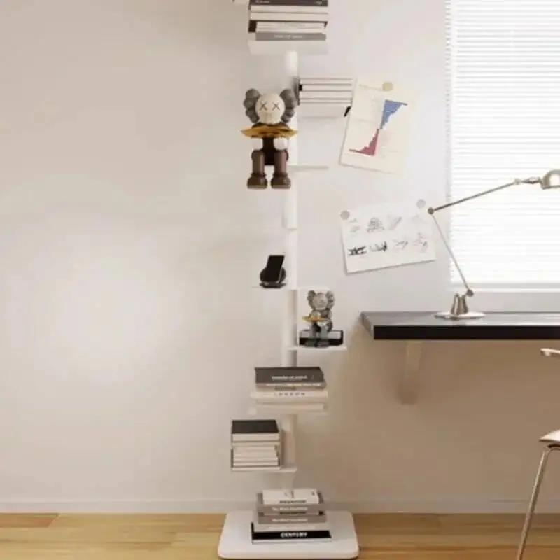Bibliothèques créatives à 9 niveaux, bibliothèque rotative en spirale Invisible en fer, présentoir d