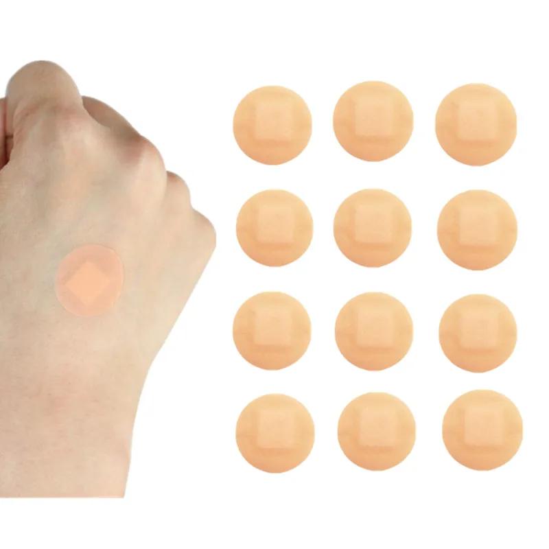 100 pièces/ensemble Mini bande ronde couleur de la peau pansement plâtre Patch respirant imperméable