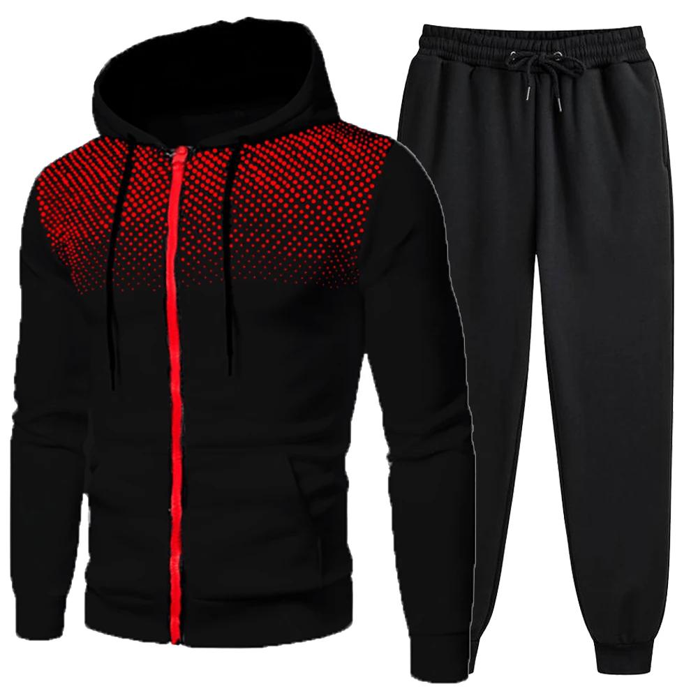 Survêtements pour hommes vêtements pour hommes ensembles pour hommes ensemble à capuche fermeture éc