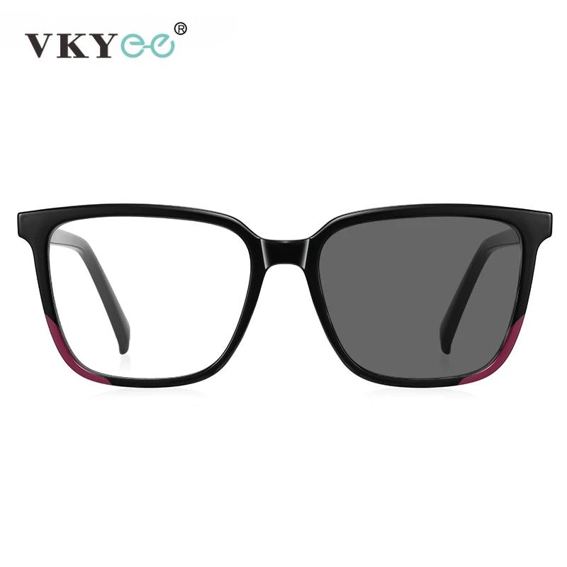 VKYEE Simple carré grand cadre Design de mode lunettes pour femmes Anti-lumière bleue personnalisabl