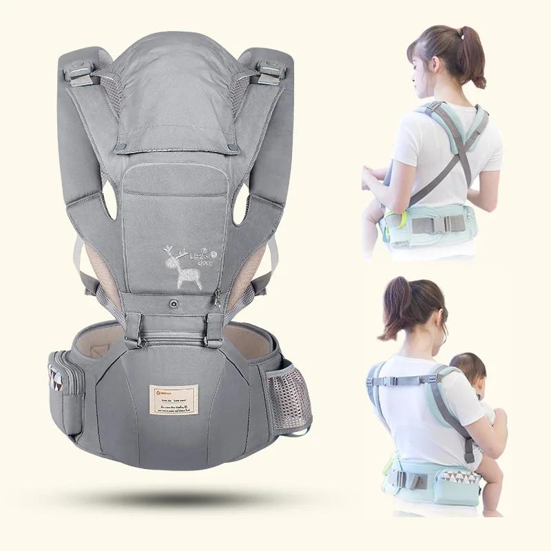 Porte-bébé ergonomique Hipseat 0-36 mois - Kangourou économie d'effort voyage confortable