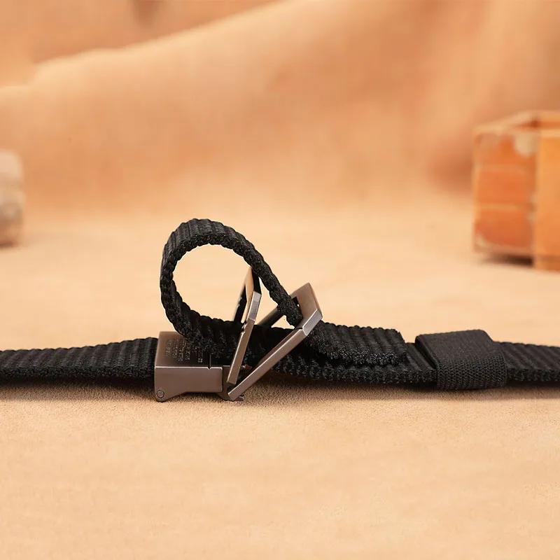 Hommes ceinture en Nylon sangle tissu tactique armée toile décontracté mode luxe concepteur jean cei