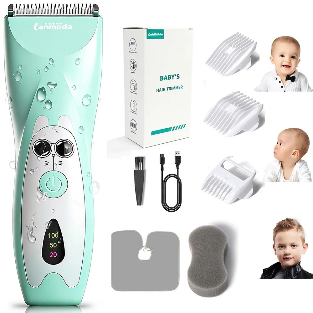 Tondeuse à cheveux pour bébé, silencieuse, électrique, rechargeable, tondeuse pour enfants, rasoir p