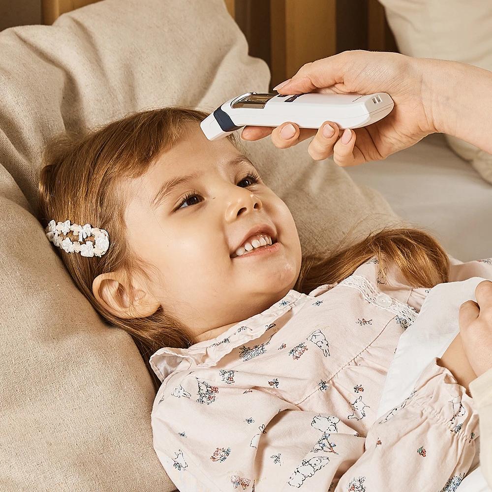 Thermomètre frontal sans contact bébé Hubbydik - Précision coréenne mesure température LED infrarouge