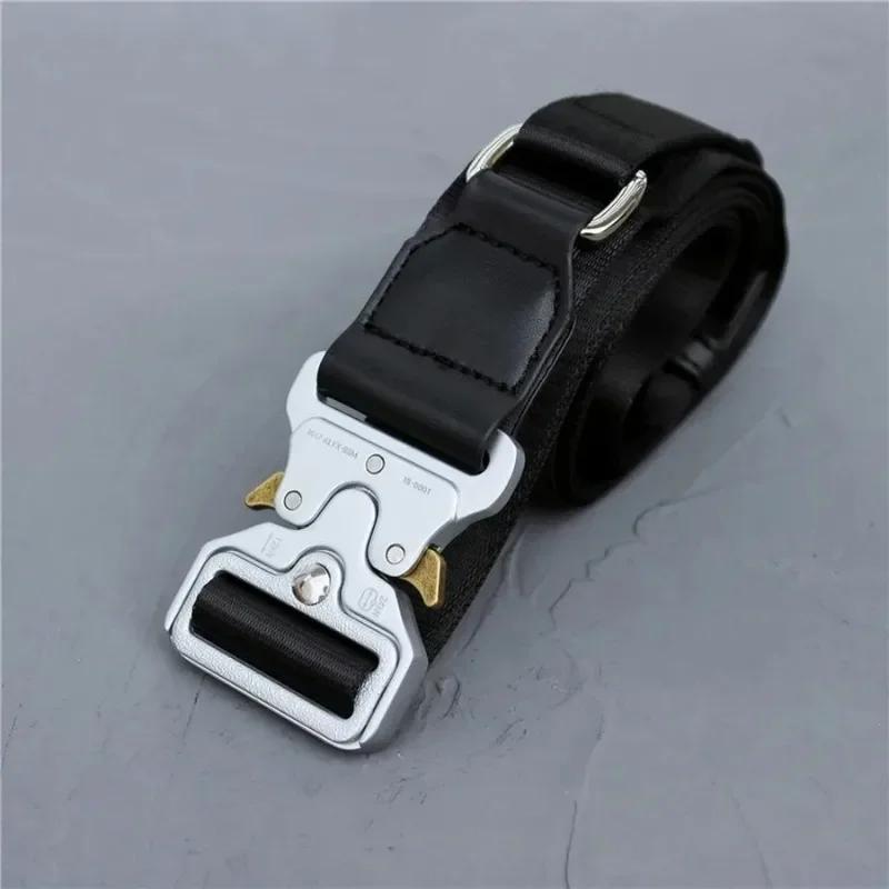 Nouvelle ceinture ALYX Paris 2025 pour homme et femme, boucle avec logo gravé au laser, ceintures 10