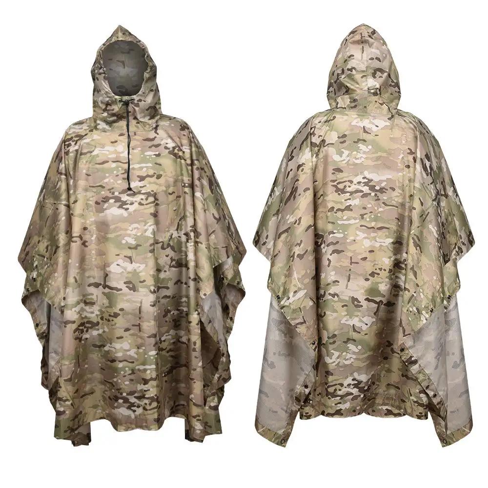 Manteau imperméable tactique de Camouflage pour homme et femme, Portable et pliable, imperméable, co