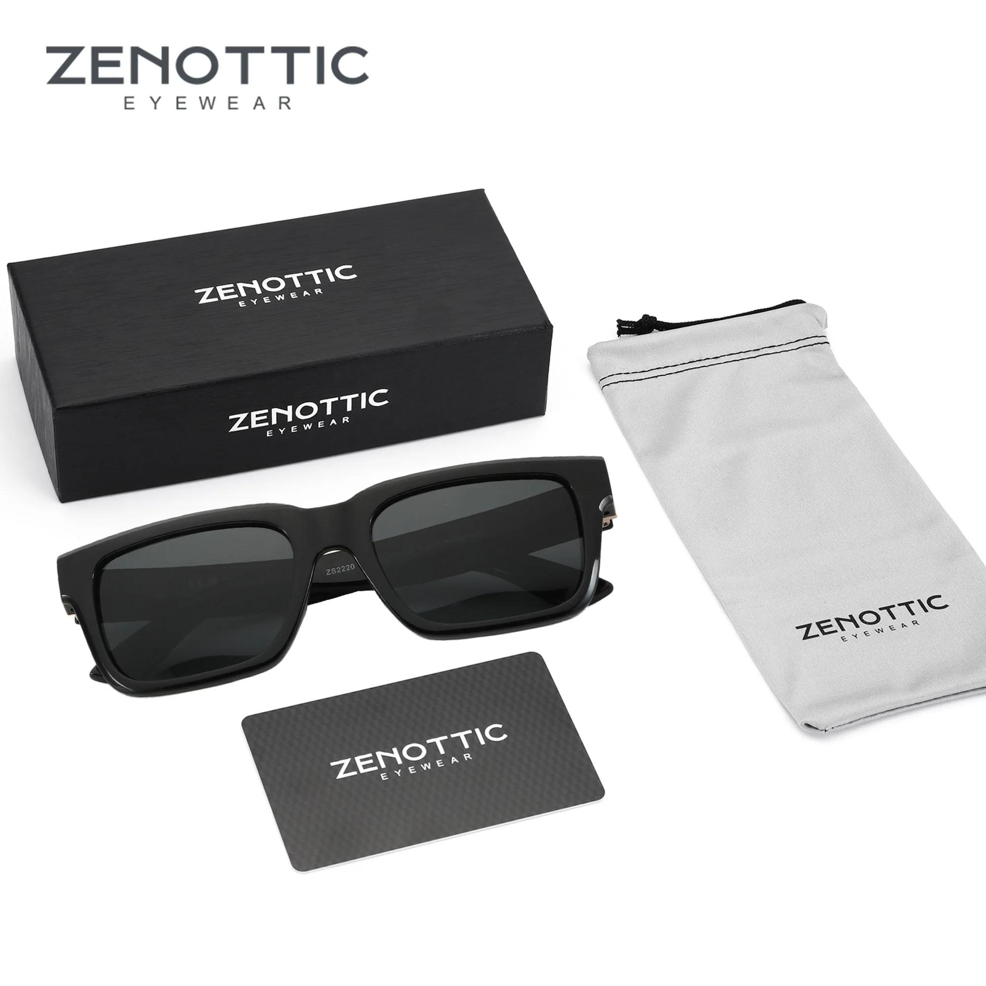 ZENOTTIC-Lunettes de soleil rectangulaires polarisées pour hommes et femmes, protection UV400, lunet