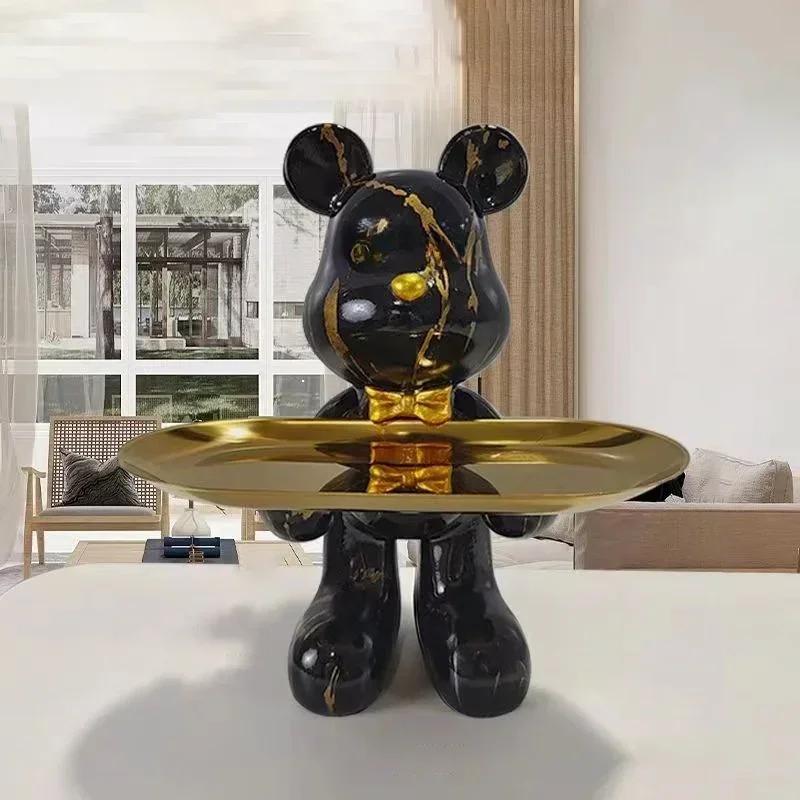 Figurine d'ornement d'ours Graffiti 21cm, décoration de maison, Statue d'animal, étagère de rangemen