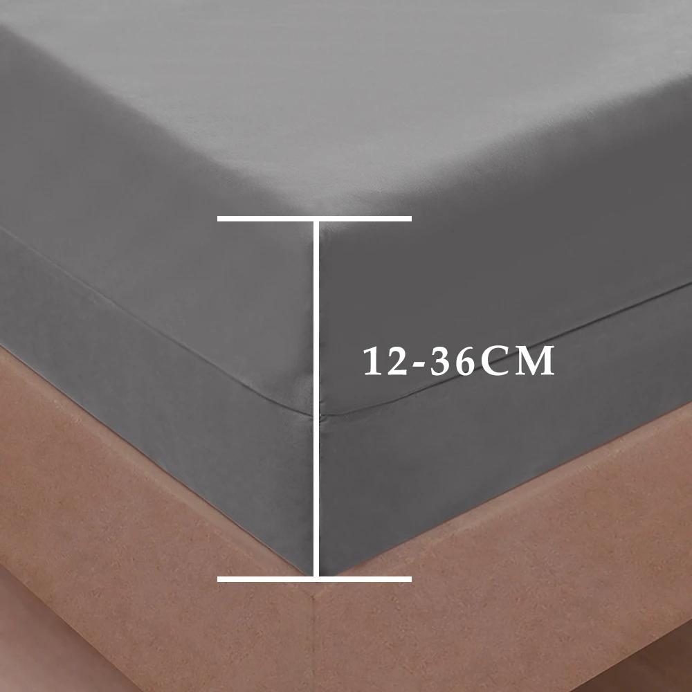 Juste de matelas imperméable entièrement fermée à 6 côtés avec fermeture éclair, drap-housse anti-po
