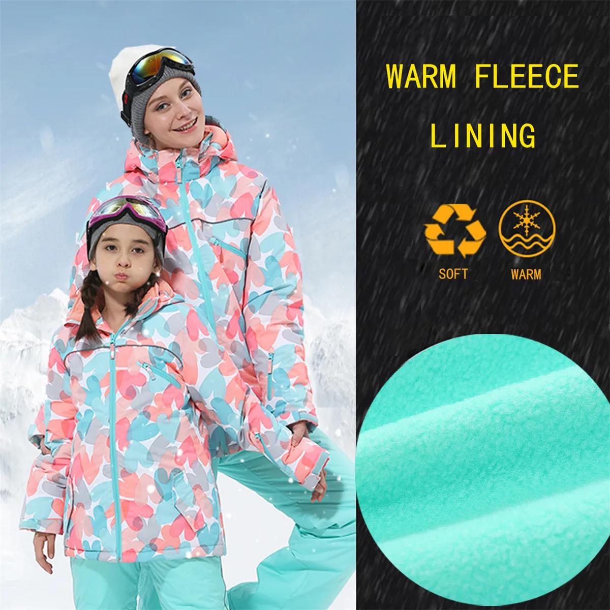 HONEYKING enfants vêtements d'extérieur de Ski hiver chaud coupe-vent Sports de plein air vestes de