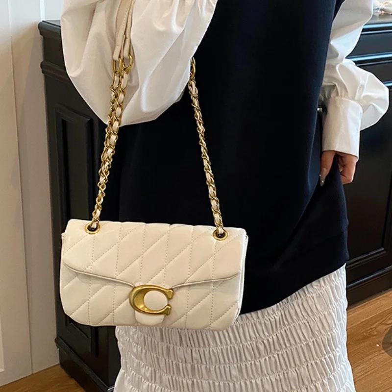 Sac à main féminin haut de gamme avec sangle chaîne diamant petit sac carré bandoulière tendance