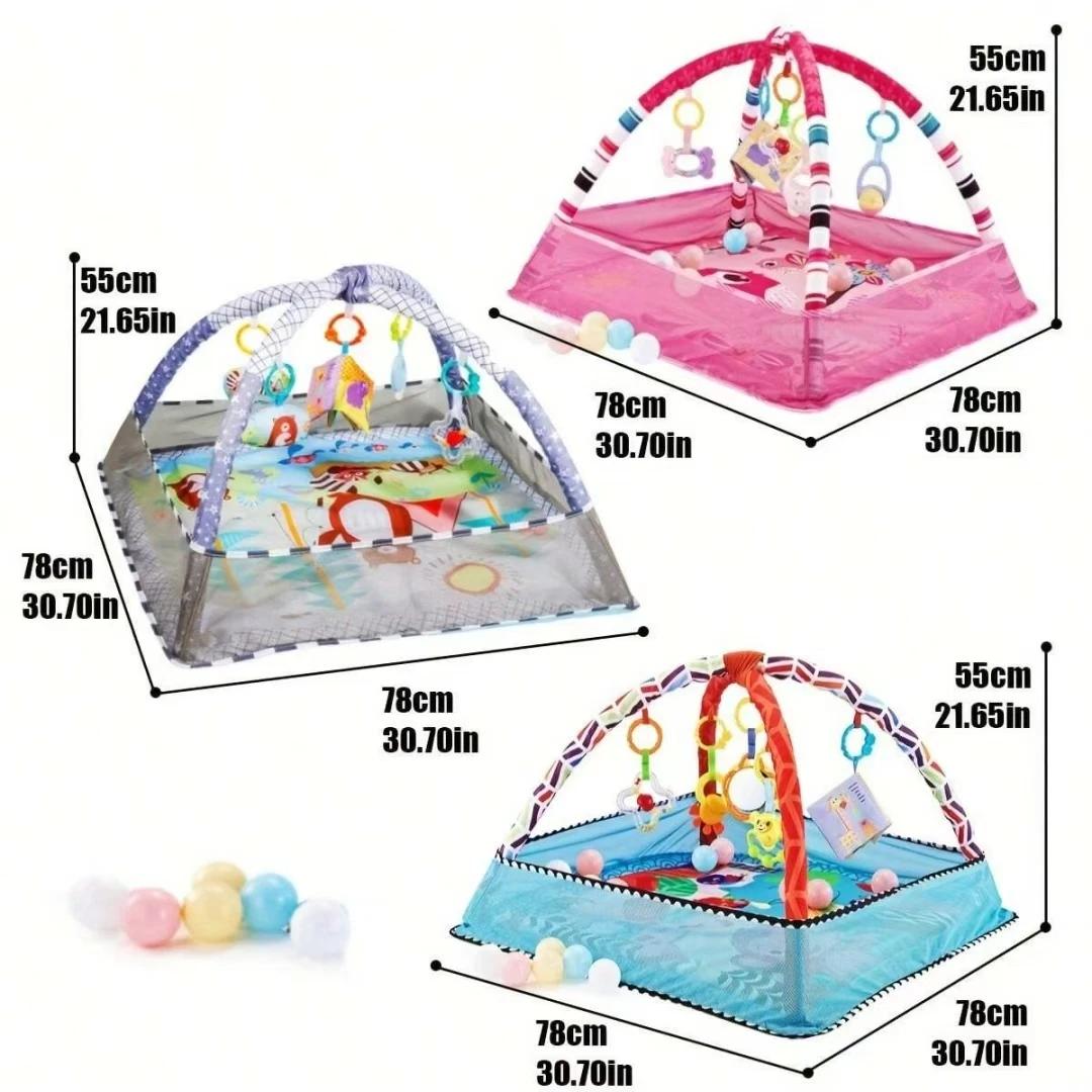 Parc d'activités pour bébé avec jouets suspendus, tapis d'éveil pour le développement et l'exercice