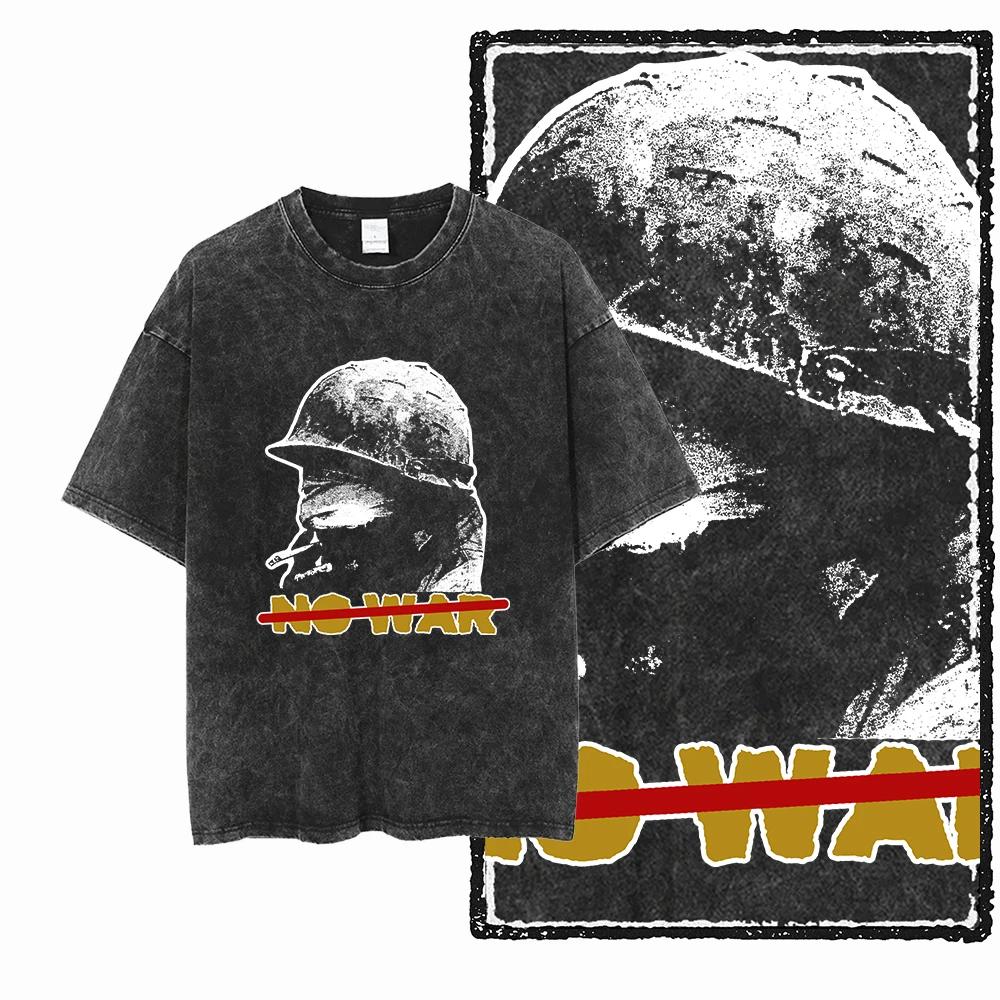 ZG Cool imprimé coton lavé à l'acide graphique exclusif unisexe t-shirt Cool Vintage Streetwear homm