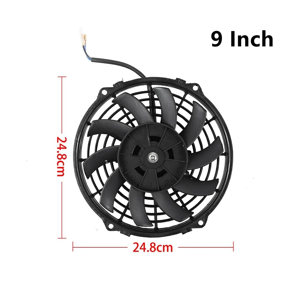 Universel 7/9/10/12/14/16 pouces 12V 80W 2100 tr/min voiture climatisation radiateur électronique ve
